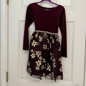 Girls Dollie & Me velvet dress